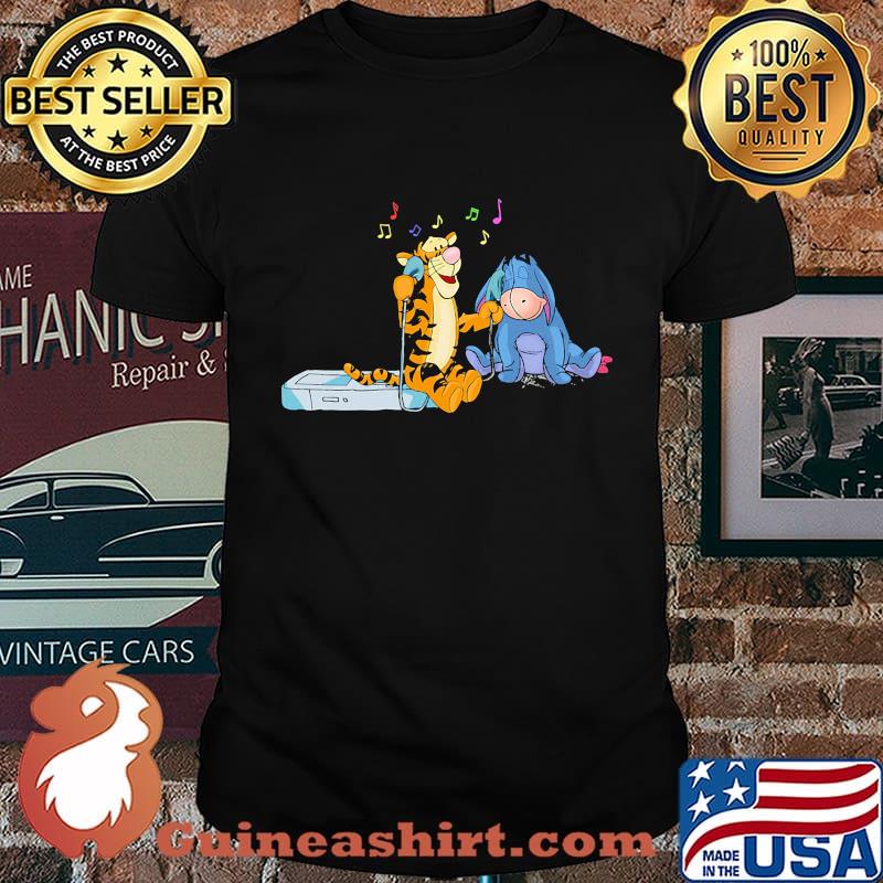 Tigger Eeyore listen music shirt
