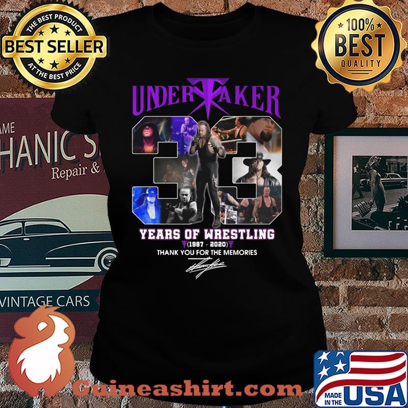 Undertaker 33 years of wrestling 1987 2020 thank you for the memories signatures s Laides