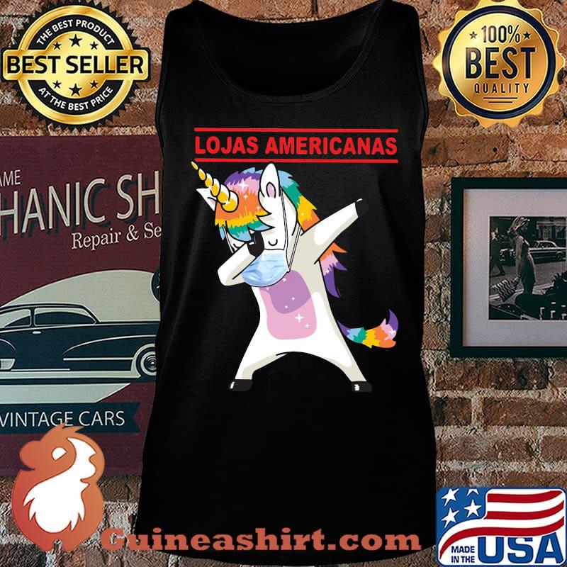 Unicorn mask lojas americanas logo s Tank top
