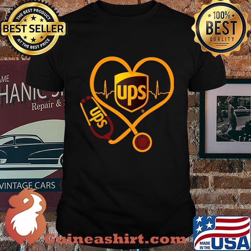 UPS nurse stethoscope love heartbeat shirt