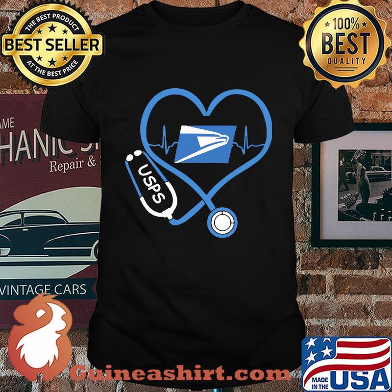 USPS nurse stethoscope love heartbeat shirt