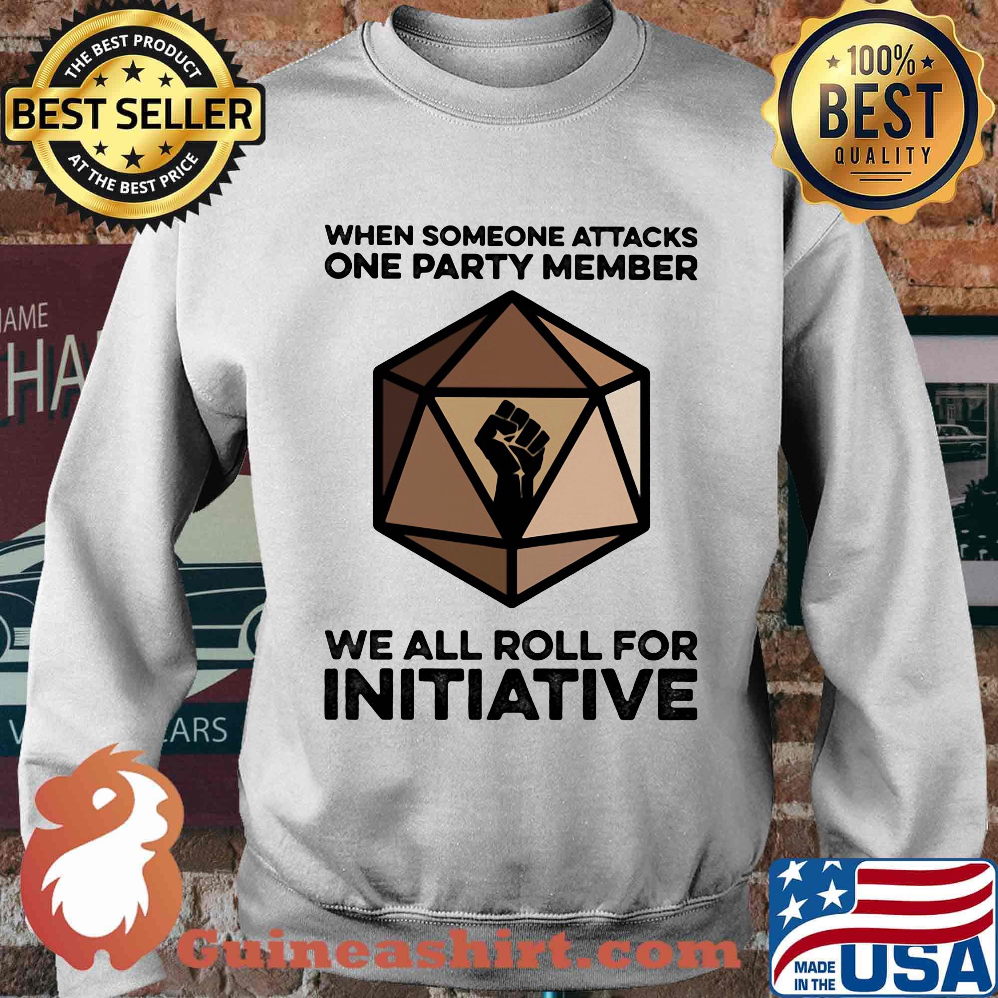 When Someone Attacks One Party Member We All Roll For Initiative Black Lives Matter Shirt Sweater