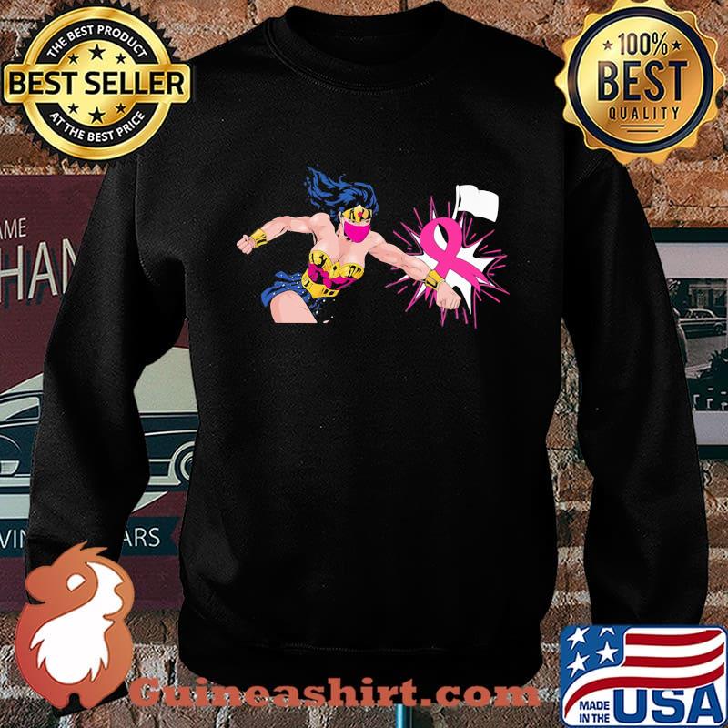 Wonder women punch breast cancer Shirt Sweater