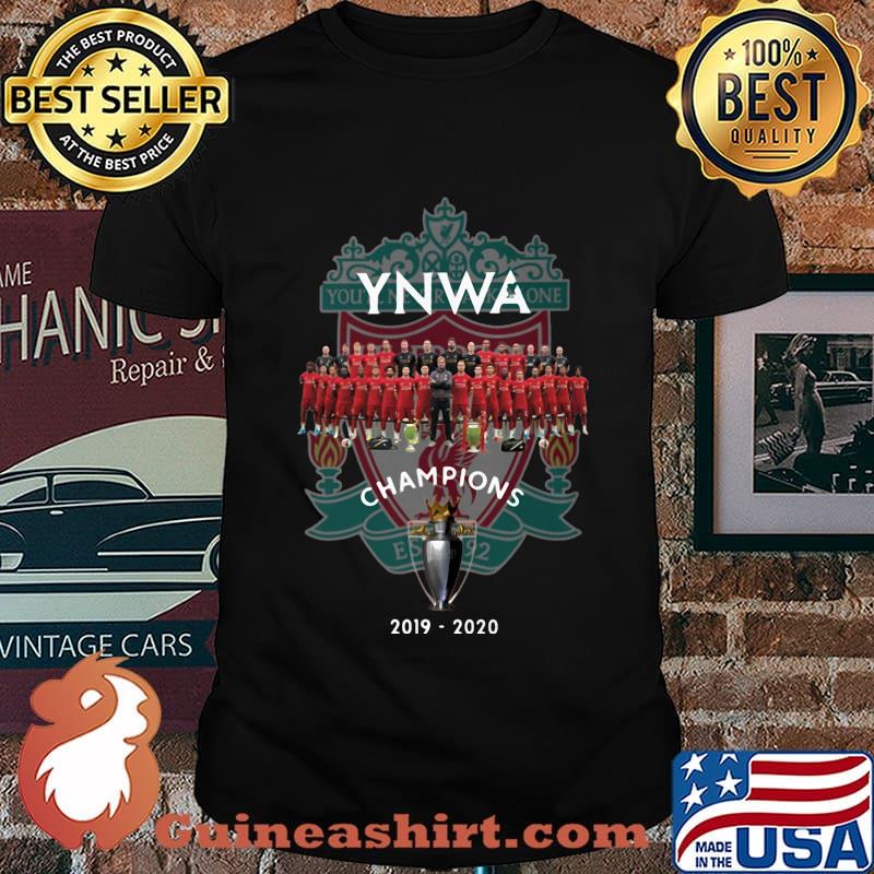 YNWA you'll never walk alone champions 2019-2020 shirt