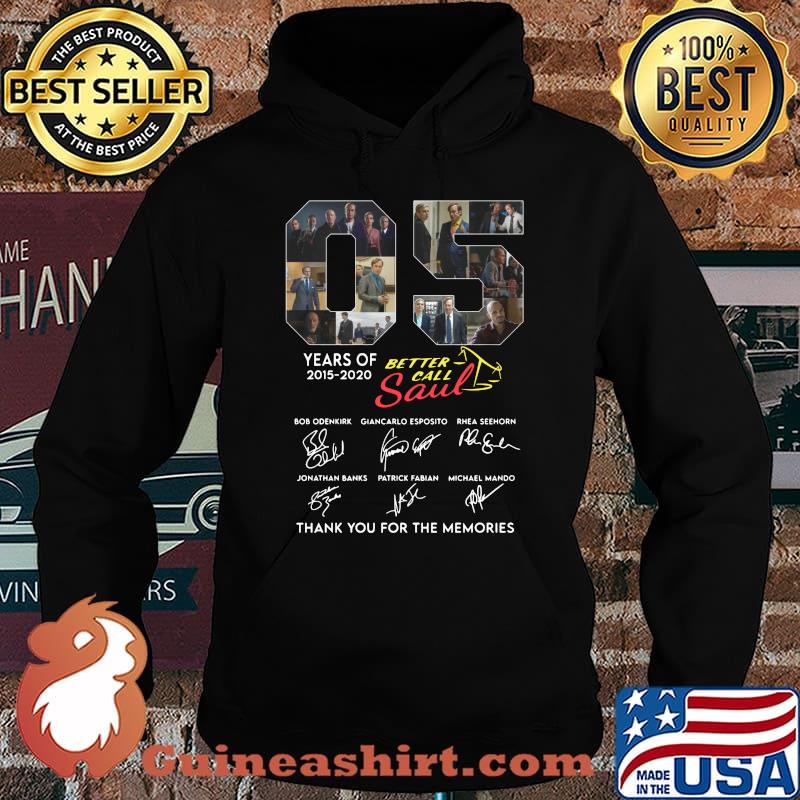 05 years of 2015 2020 better call saul thank you for the memories signatures s Hoodie