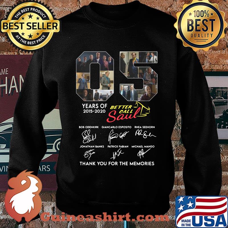 05 years of 2015 2020 better call saul thank you for the memories signatures s Sweater