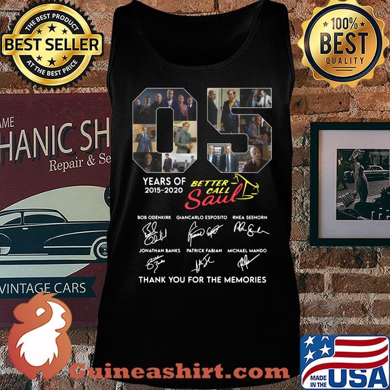 05 years of 2015 2020 better call saul thank you for the memories signatures s Tank top