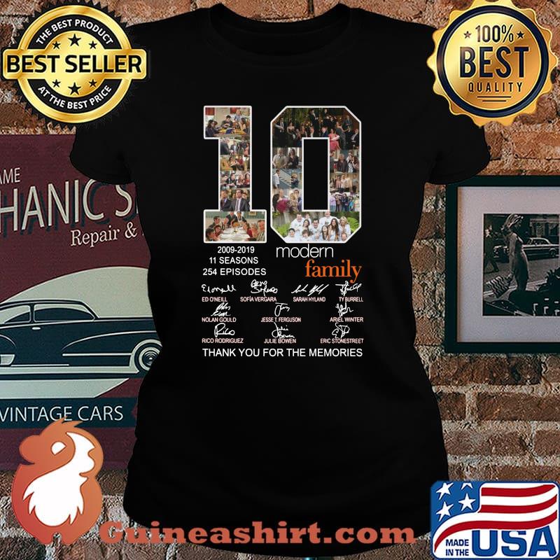 10 2009 2019 11 seasons 254 episodes modern family thank you for the memories signatures s Laides tee