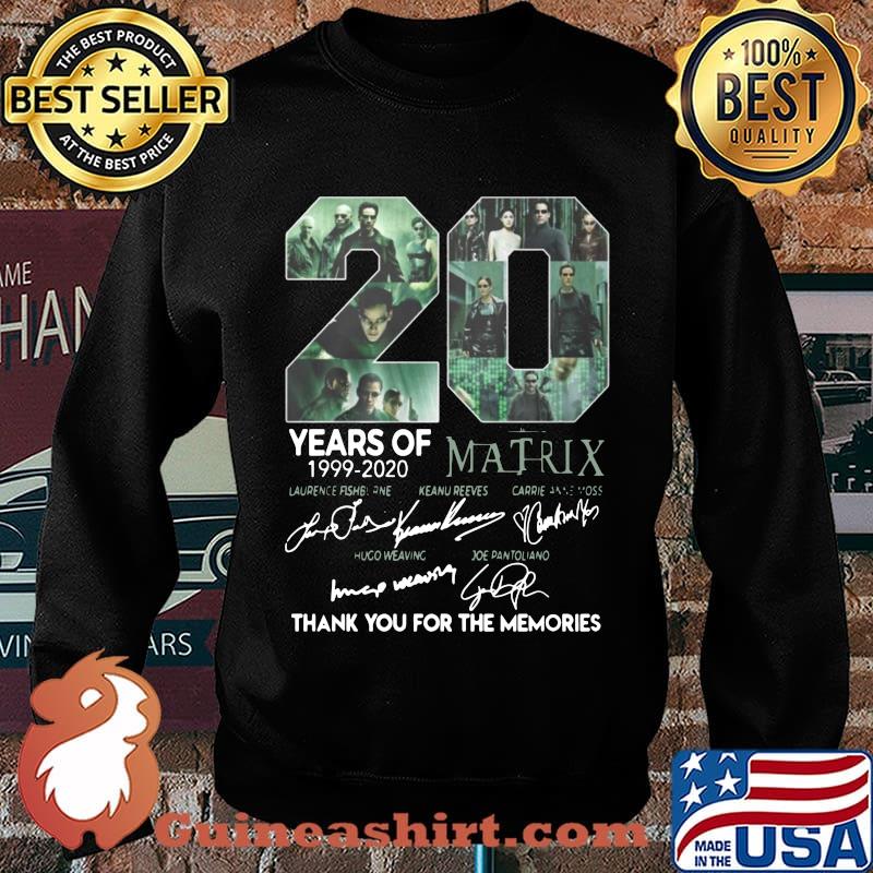 20 years of 1999 2020 matrix thank you for the memories signatures s Sweater