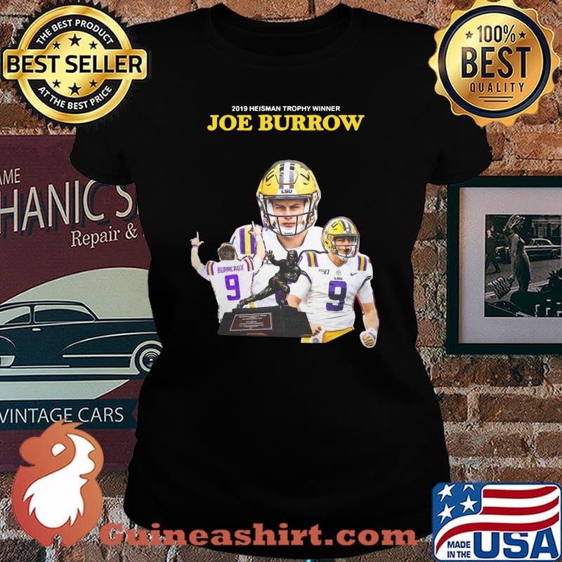 2019 heisman trophy winners joe burrow lsu tigers signature s Laides tee
