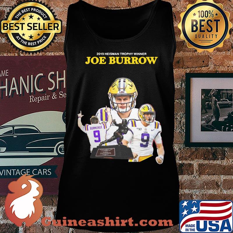 2019 heisman trophy winners joe burrow lsu tigers signature s Tank top