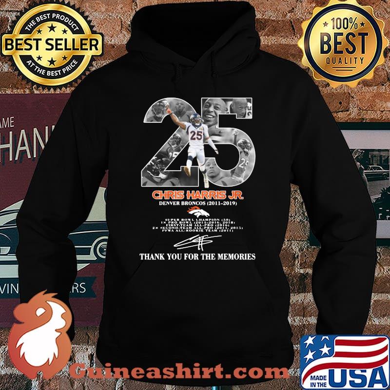 25 chris harris jr denver broncos 2011 2019 thank you for the memories signature s Hoodie