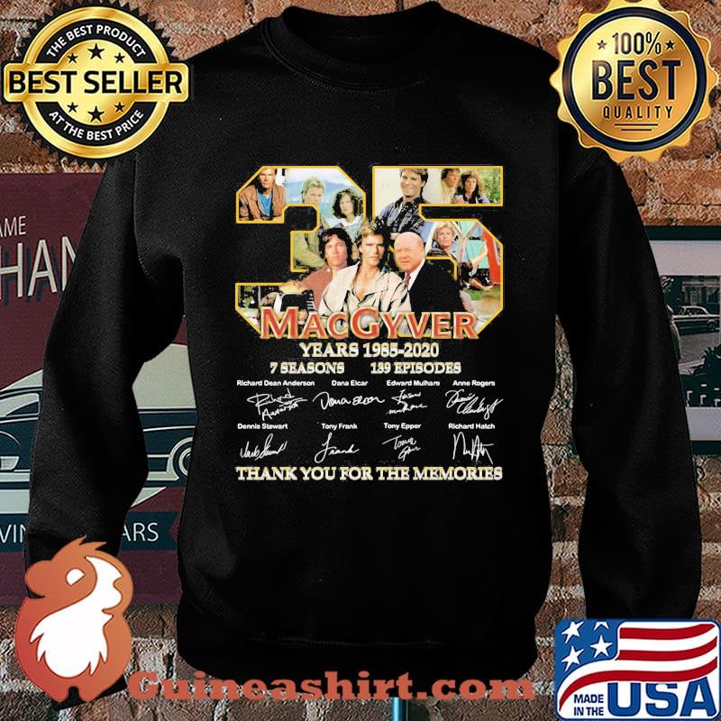 35 macgyver years 11985 2020 7 seasons 139 episode thank you for the memories signatures s Sweater