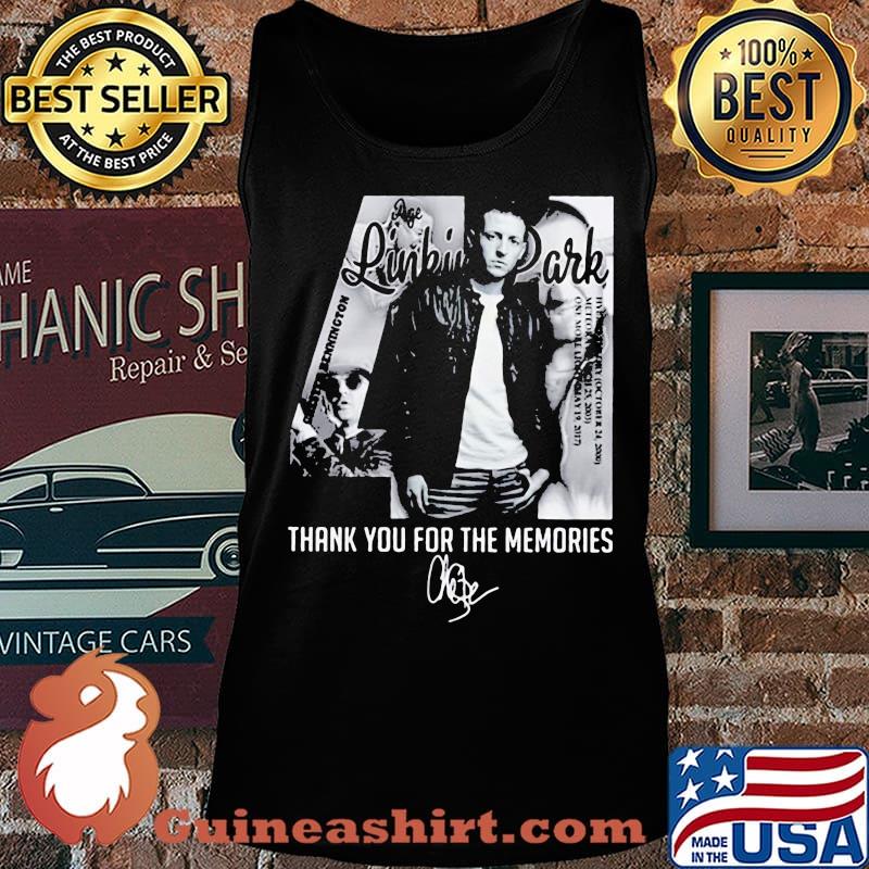 44 linkin park band thank you for the memories signature s Tank top