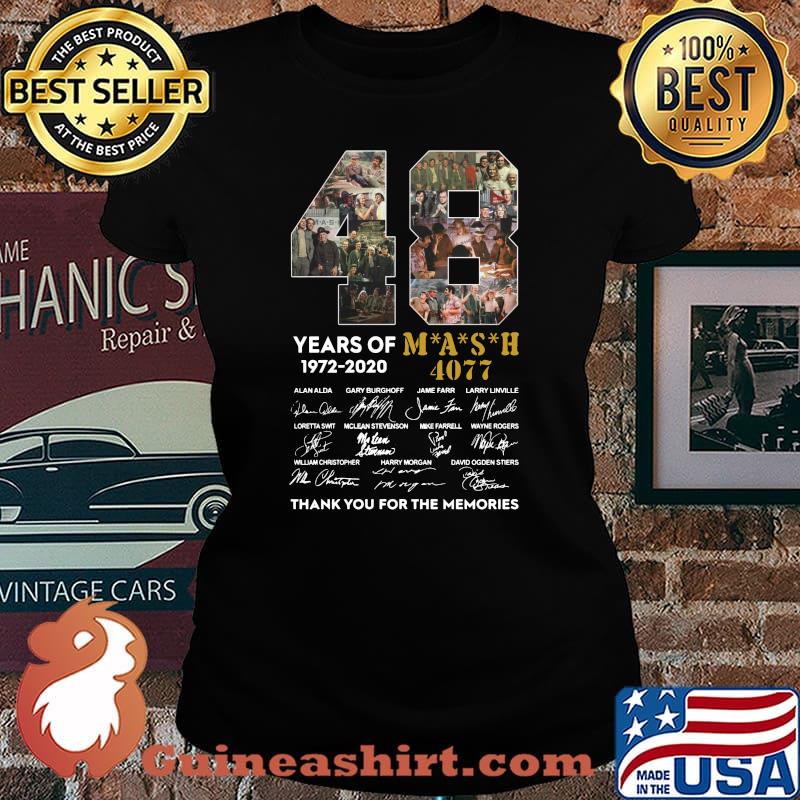 48 years of 1972 2020 mash 4077 thank you for the memories signatures s Laides tee
