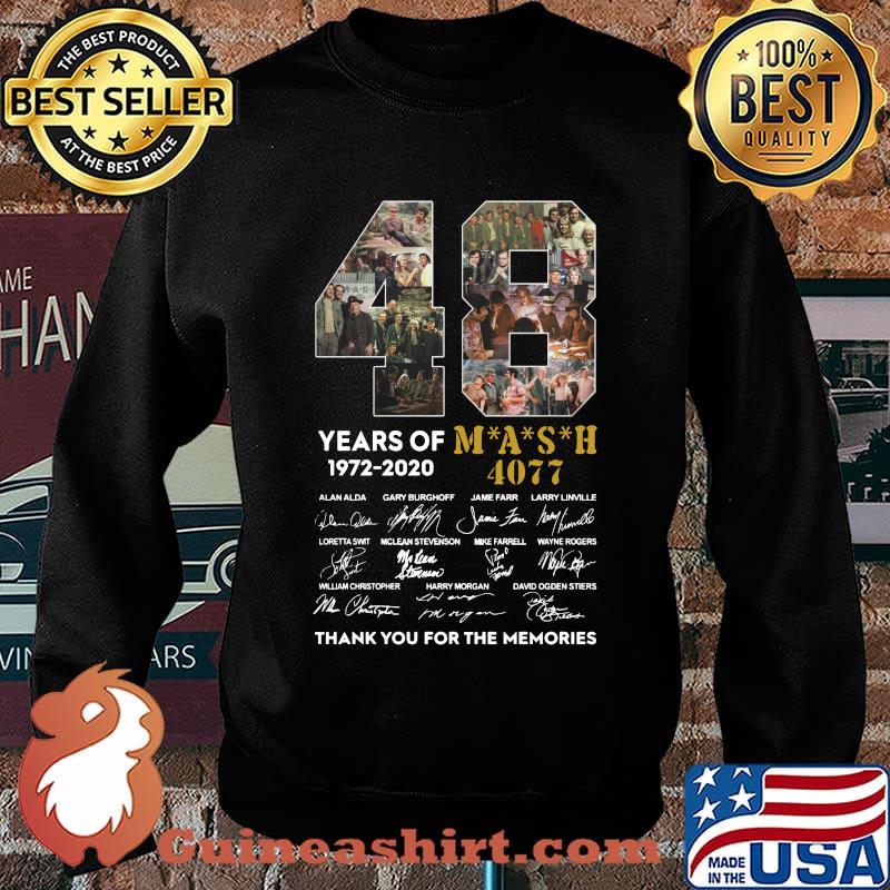 48 years of 1972 2020 mash 4077 thank you for the memories signatures s Sweater