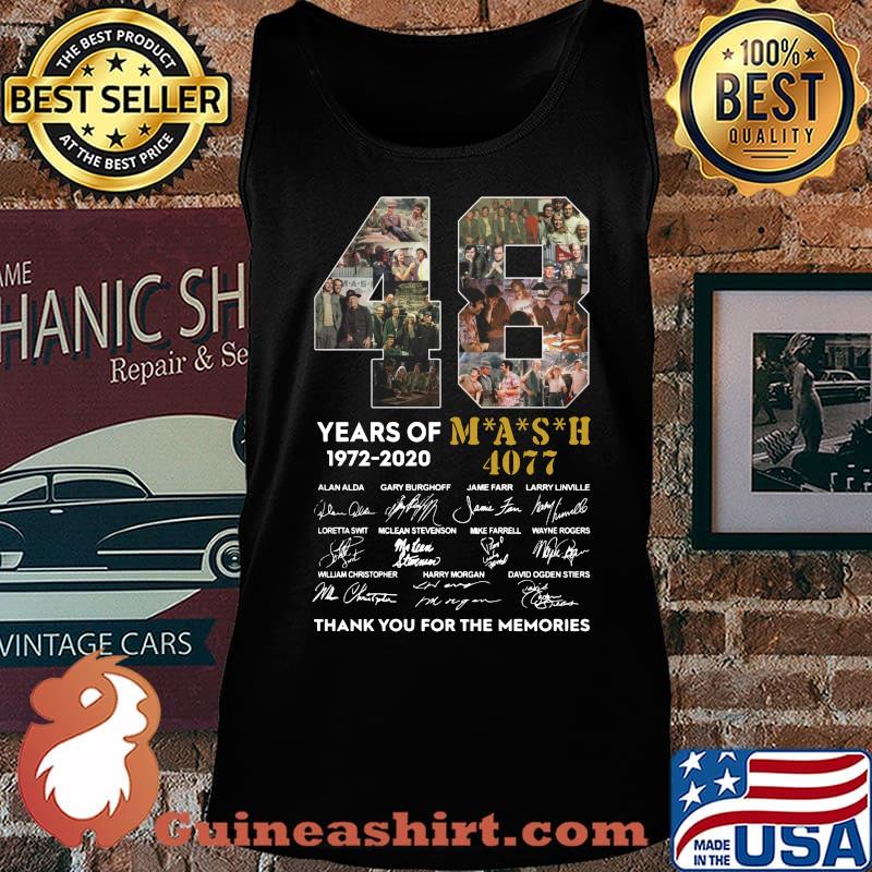 48 years of 1972 2020 mash 4077 thank you for the memories signatures s Tank top