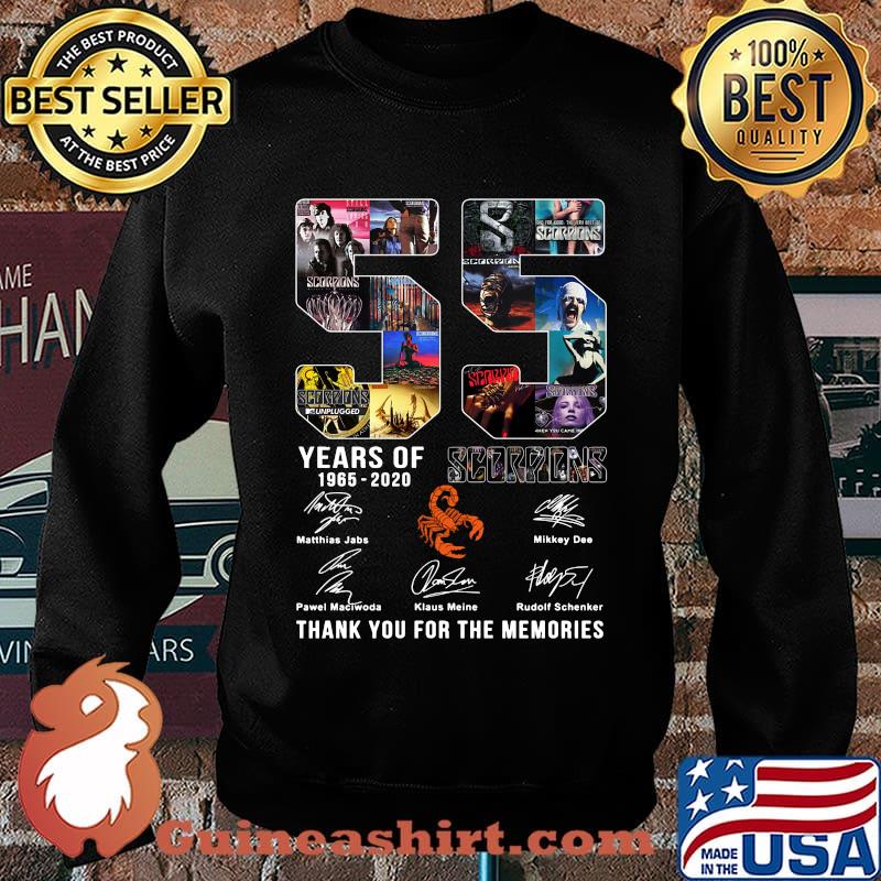 55 years of 1965 2020 scorpions thank you for the memories signatures s Sweater