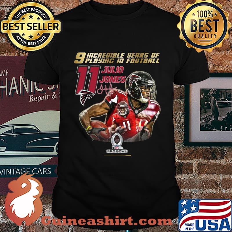 9 incredible years of laying in football 11 julio jones atlanta falcons signature shirt