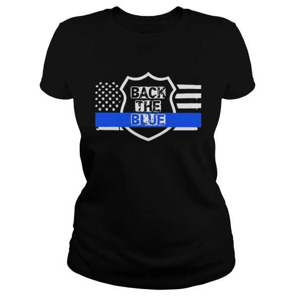 Back the blue american flag independence day shirt - Image 3