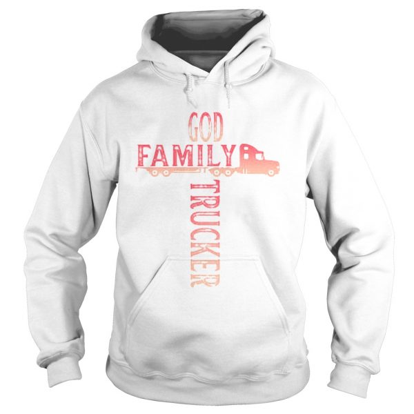 God family trucker cross light red shirt - Image 4