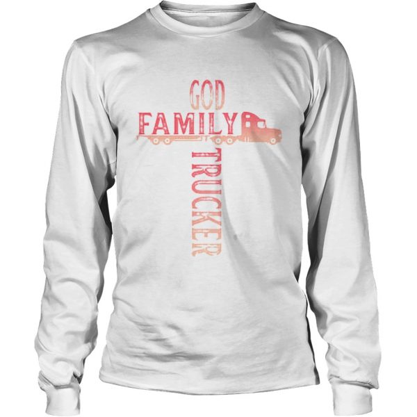 God family trucker cross light red shirt - Image 5