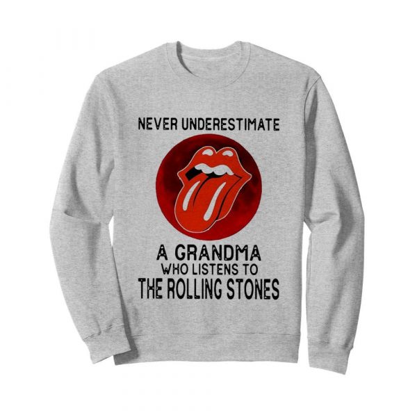 Never Underestimate A Grandma Who Listens To The Rolling Stones shirt - Image 5