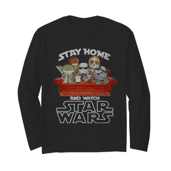 Stay home and watch star wars mask shirt - Image 4