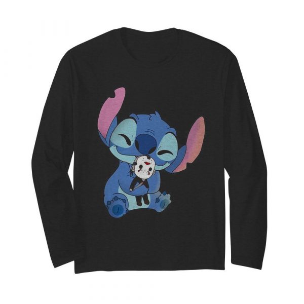 Stitch hug halloween michael myers shirt - Image 4
