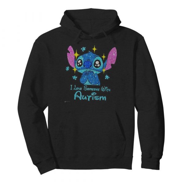 Stitch i love someone with autism diamond shirt - Image 6