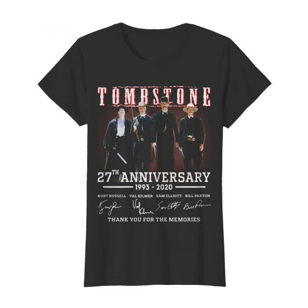 Tombstone 27th Anniversary 1993-2020 All Character Signatures shirt - Image 3