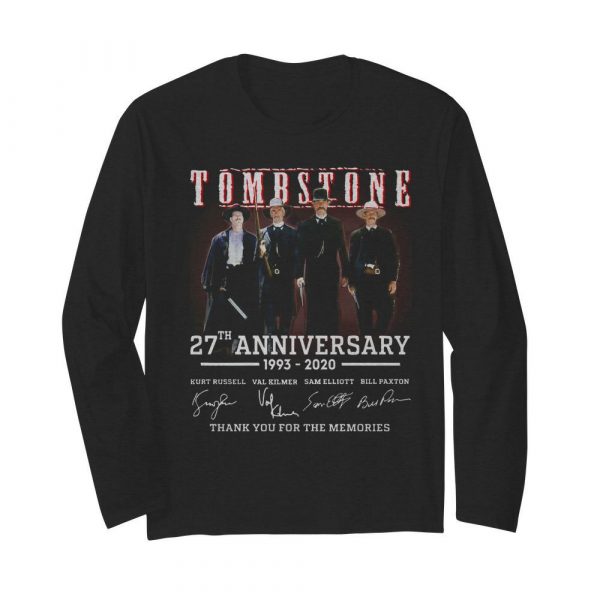 Tombstone 27th Anniversary 1993-2020 All Character Signatures shirt - Image 4