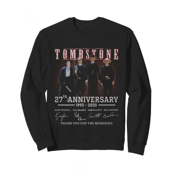 Tombstone 27th Anniversary 1993-2020 All Character Signatures shirt - Image 5