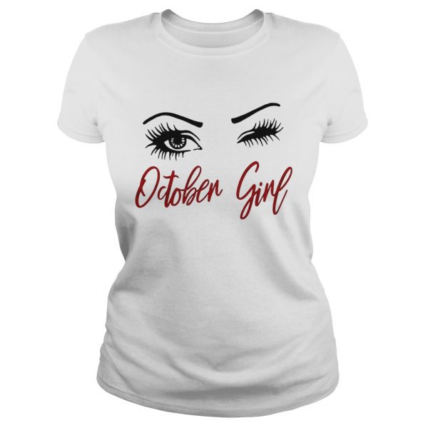 White eyes october girl shirt - Image 3