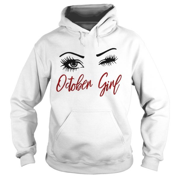 White eyes october girl shirt - Image 4