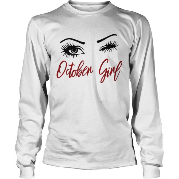 White eyes october girl shirt - Image 5