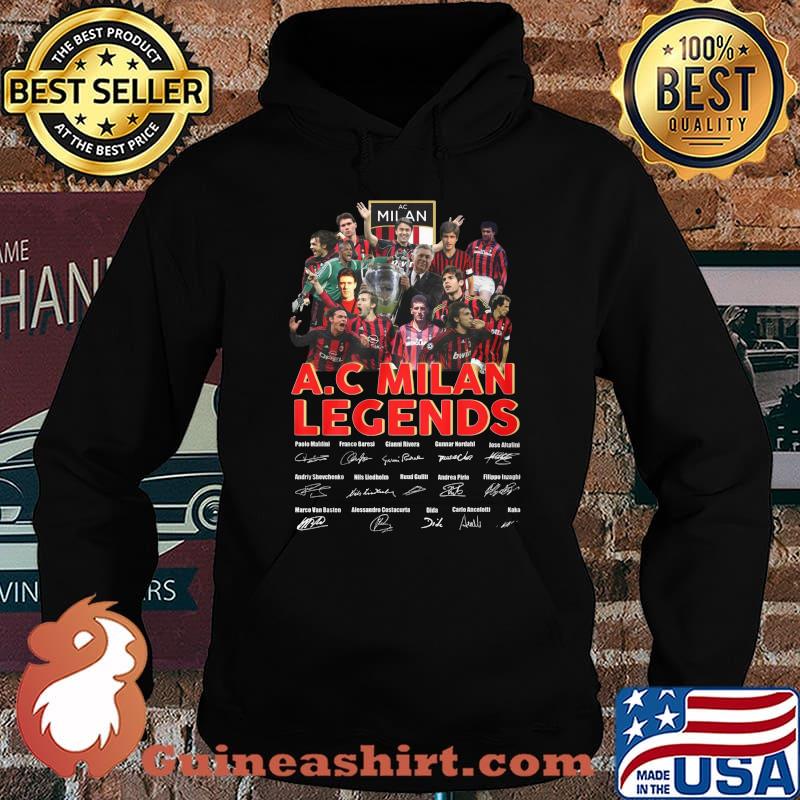 A.c milan legends soccer players signatures s Hoodie