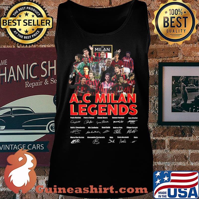A.c milan legends soccer players signatures s Tank top