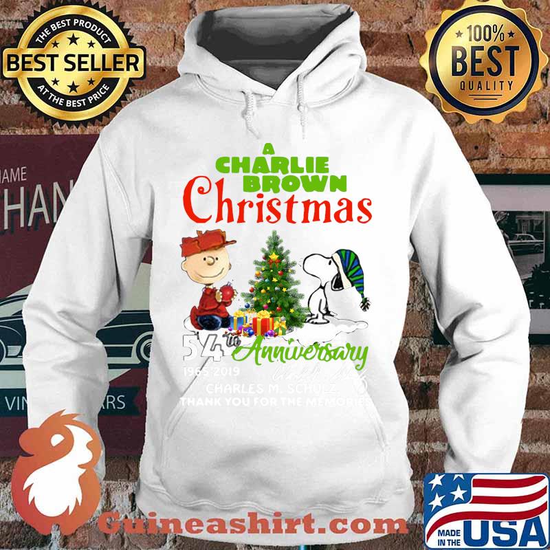 A charlie brown christmas 54th anniversary 1965 2019 thank you for the memories s Hoodie