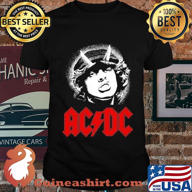 Acdc band angus young shirt