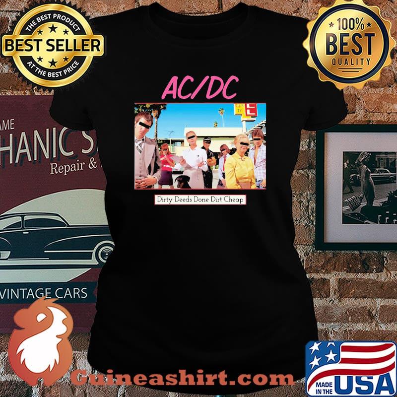 Acdc band dirty deeds done dirt cheap s Laides tee