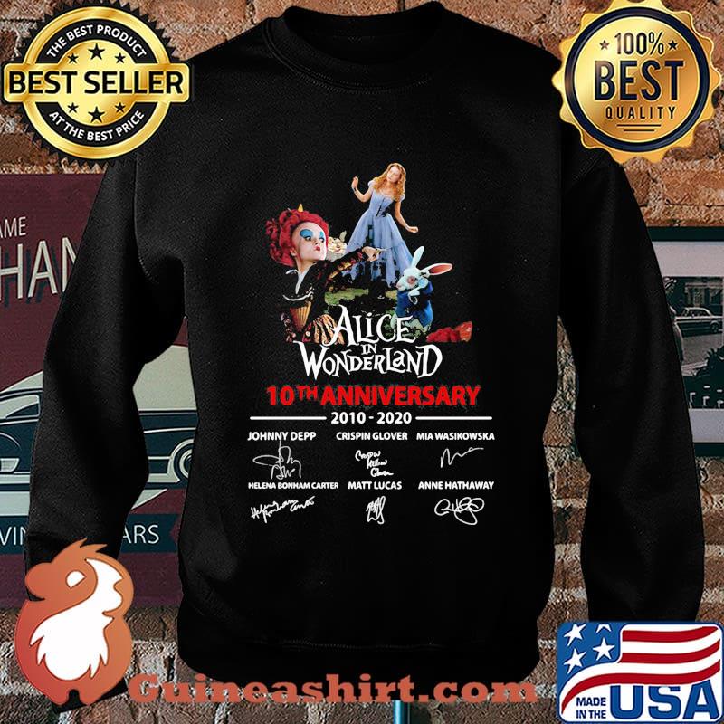 Alice in wonderland 10th anniversary 2010 2020 signatures s Sweater