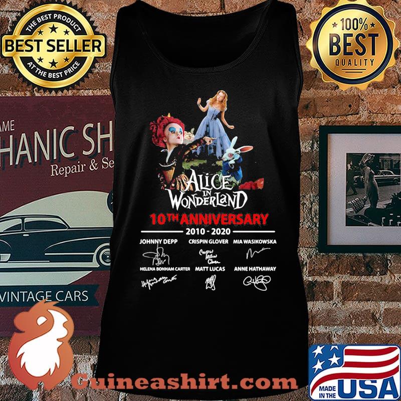 Alice in wonderland 10th anniversary 2010 2020 signatures s Tank top