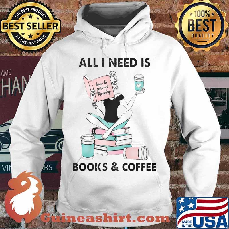 All i need is books and coffee how to favorite monday s Hoodie