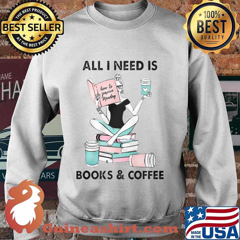 All i need is books and coffee how to favorite monday s Sweater