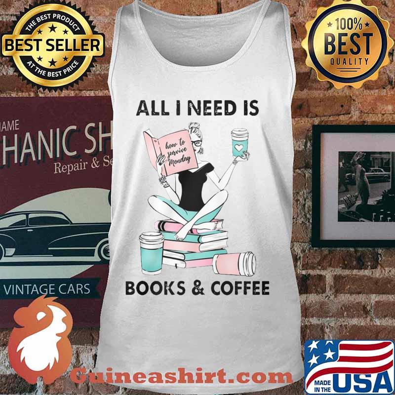 All i need is books and coffee how to favorite monday s Tank top