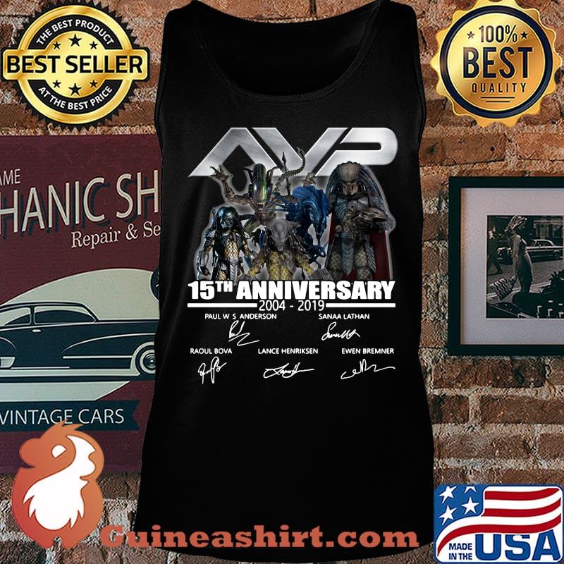 Avp 15th anniversary 2004 2019 signatures s Tank top