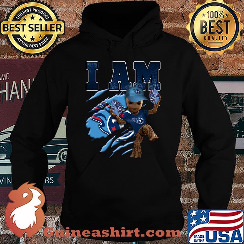 Baby groot i am tennessee titans football s Hoodie