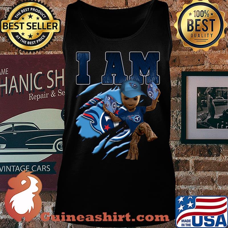 Baby groot i am tennessee titans football s Tank top