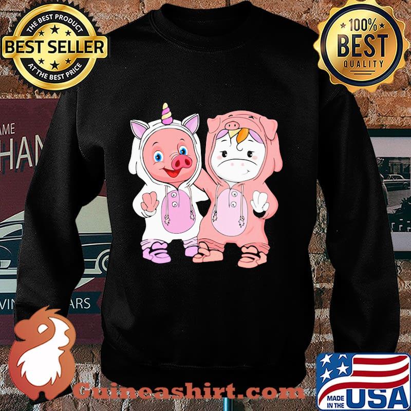 Baby Pig and Baby Unicorn best friends s Sweater